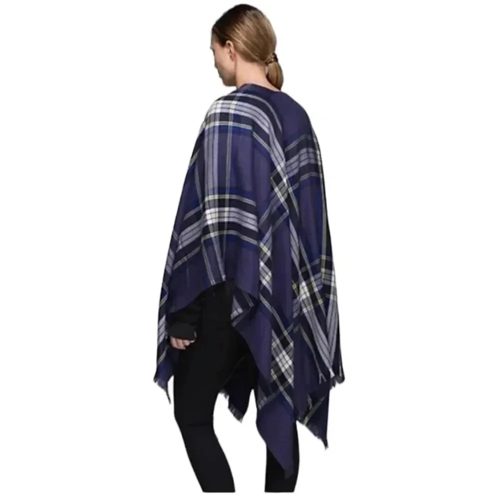 lululemon navy plaid wrap - Picture 10 of 12